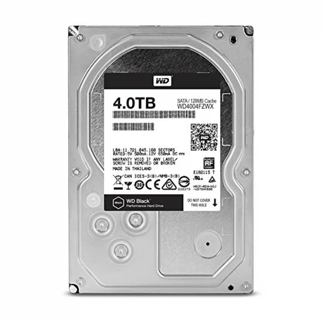 Western Digital WD BLACK 4TB 3.5" Internal Gaming Hard Drive - Lead Time: 7 days - MOQ: 1 - MXQ: None - Part Number: WDBSLA0040HNC-NRWM