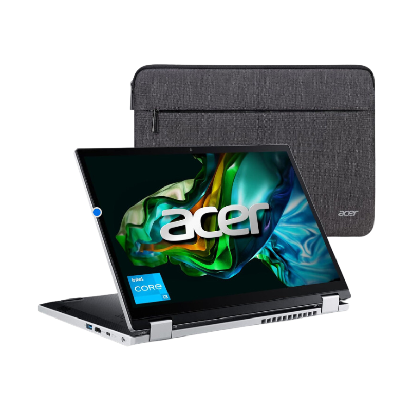 Acer 3 SPIN A3SP14-31PT-32M6 2-IN-1 Core™ i3-N305 256GB SSD 8GB 14" (1920x1200) TOUCHSCREEN WIN11 S PURE SILVER